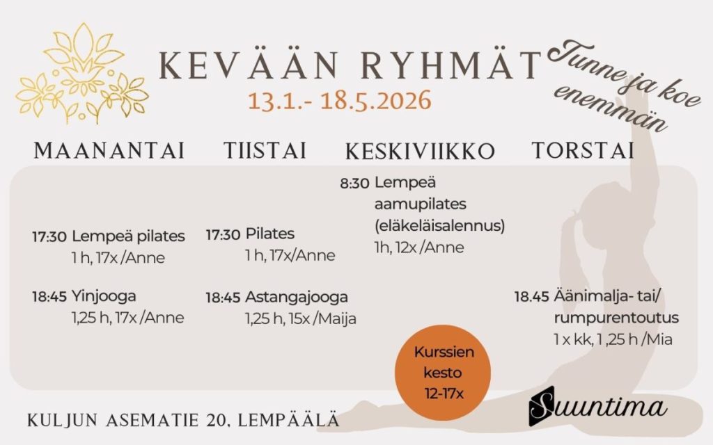 Suuntiman ryhmäliikunta 2026